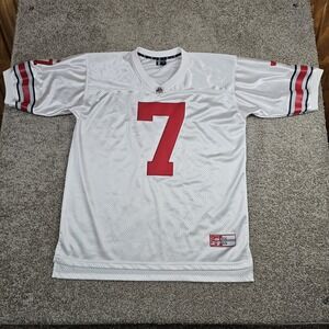 Ohio State Buckeyes #7 Football Jersey Mens XL Silver Knight No Name White Away